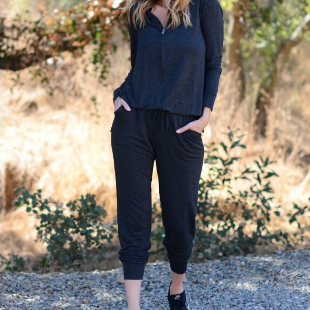CAbi Style 3515- Medium Charcoal Jumpsuit - Picture 11 of 14